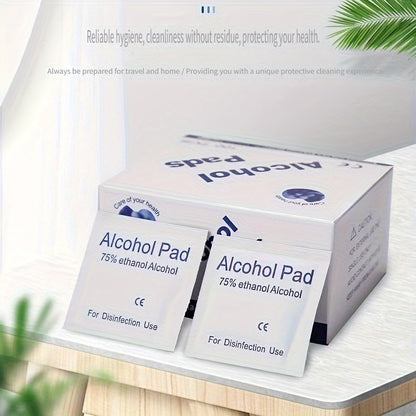 3 boxes of 300 disposable disinfectant alcohol - emergency care bulk package, disinfectant wipes, high concentration 75% alcohol antibacterial solution, hygienic, used for sterilization and emergency disinfection of mobile ph