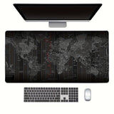 Water-Resistant Large Gaming Mouse Pad with Stitched Edges, 1PC Extended Thick Rubber Desk Mat with Non-Slip Base, Washable Mousepad
