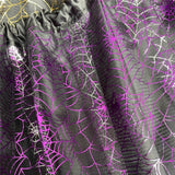 Artículos para disfraces de Halloween, falda de malla con tutú, falda corta con dibujos de telaraña, ideal para festivales, espectáculos de baile y otras ocasiones.