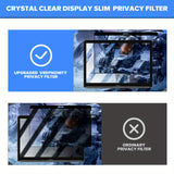 15.6-Inch Laptop Privacy Screen Protector for 16:9 Widescreen, Anti Glare Blue Light Filter, UV Protection, Visual Security Display Film