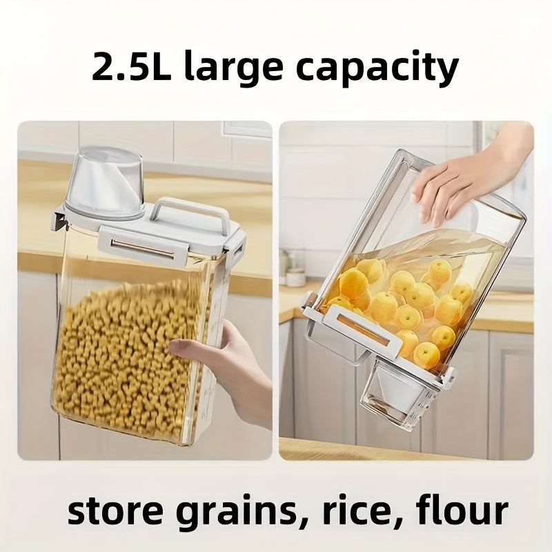 Caja sellada a prueba de insectos y humedad para granos, frutos secos, harina y arroz. Organizadores y despensas de cocina. Accesorios de cocina. Caja portátil a prueba de fugas con tapa para almacenar alimentos.