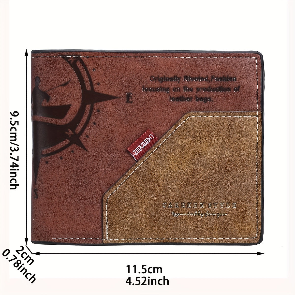 1pc Men's Vintage Short Wallet, Multi Card Slots Wallet, Ideal Gift For Men