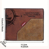 1pc Men's Vintage Short Wallet, Multi Card Slots Wallet, Ideal Gift For Men