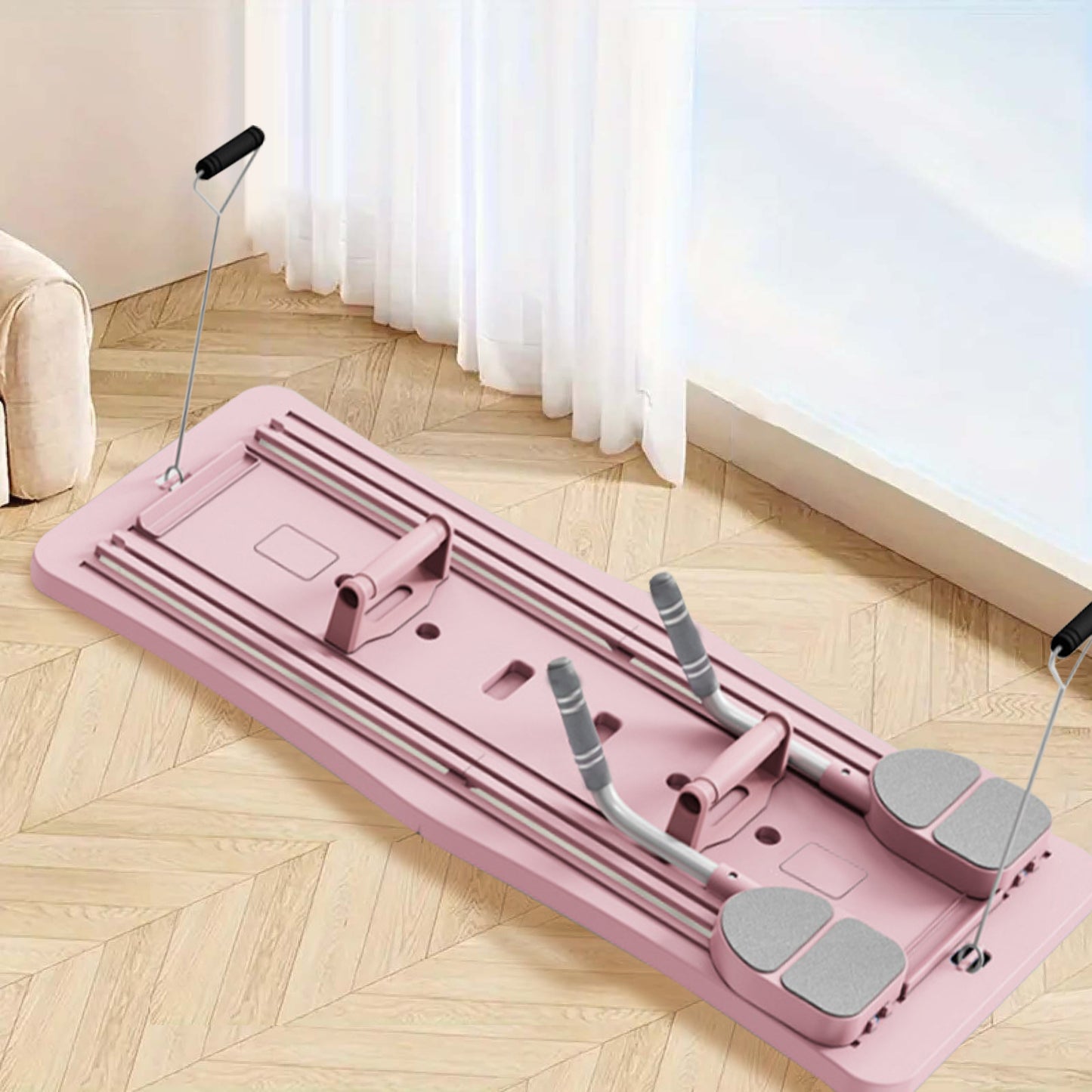 8 in 1 Portable Fitness Board - ABS Material Pilates Board, Core and Abdominal Muscle Strength Training, Home Fitness Equipment, Foldable Design for Easy Storage New Year Gift