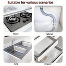 1 Roll Self-Adhesive Aluminum Foil Kitchen Stickers - Waterproof, Oil-Proof, High Temperature Resistant Wallpaper, Easy to Clean & Cut, Textured Surface for Cabinets, Stoves, and Countertops, Stove Area Cover | Modern Kitchen