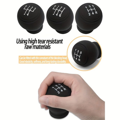 Non-Slip Silicone Car Shift Knob Cover - Dustproof &amp; Waterproof Grip Sleeve for Enhanced Vehicle Interior Accessories