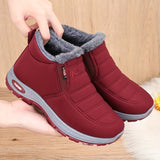 Cozy & Stylish Women's Winter Boots - Waterproof, Non-Slip, Warm Fleece-Lined Slip-On Sneakers with Soft Sole for Comfortable Walking | Casual Low-Top Design, Solid Color, Easy Care