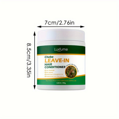 Chebe Leave In Conditioner with Castor oil, Thickening Strengthening Chebe Butter, Chebe Powder, Chebe Oil, Best for Split Ends/Dry/Damaged Hair