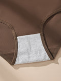 4pcs Sexy Cotton Briefs for Women - Comfortable & Breathable with Bow Detail, Solid Color