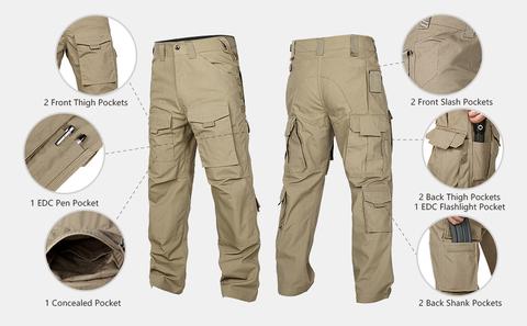 Tactical Waterproof Pants SWAT Combat Army Trousers Many Pockets Waterproof Wear Resistant Casual Cargo Pants Men 2022