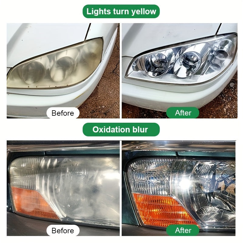 CJTHK Car Lamp Recover Emulsion - Universal Headlight Restoration Polish, Scratch Remover &amp; Maintenance Fluid Kit for Auto Accessories - PE Material