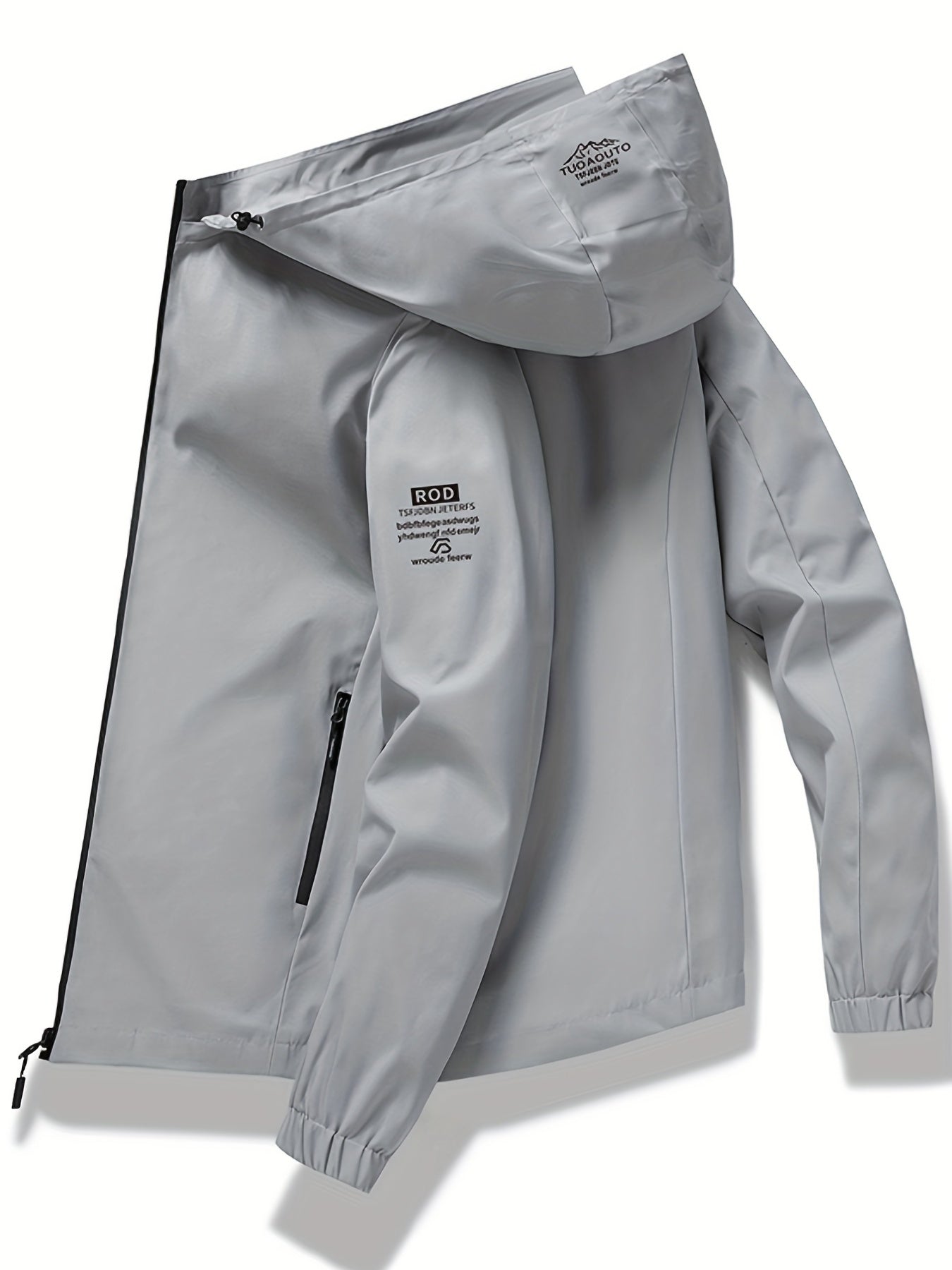 Men's Waterproof Rain Jacket Outdoor Lightweight Rain Shell Coat For Hiking, Golf, Travel