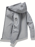 Men's Waterproof Rain Jacket Outdoor Lightweight Rain Shell Coat For Hiking, Golf, Travel