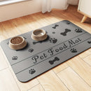 100% Absorbent Pet Feeding Mat, Dog Food and Cat Food Mat with Overflow Protection for Floors, Dog Meal Mat Water Bowl, Pet Accessories