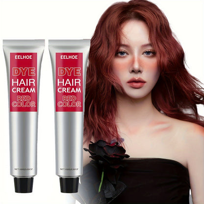 Two Packs of 100g Red Hair Color Enhancer, Easy to Change Color, Moisturizing Hair, Easy to Clean, Hair Wax