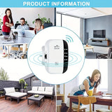 WiFi Range Extender Repeater 300Mbps, Wireless Signal Amplifier Router Booster, Power Adapter, 175V-265V Voltage, European Plug, No Battery Included