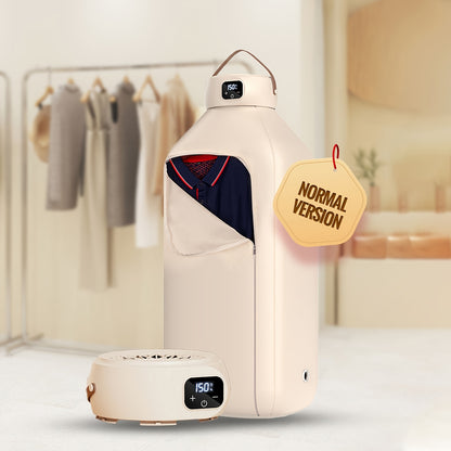 Compact Mini Clothes Dryer - Portable Dryers with Remote Control, 2-Speed Adjustment, 1-8 Hours Timing, Foldable Design for Travel, Apartment, RV, Dorm - Space-Saving, Energy-Efficient, and Quiet Operation