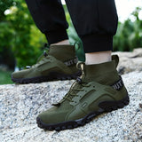 Zapatillas de deporte transpirables de moda para hombre, zapatos al aire libre antideslizantes resistentes al desgaste para caminar y pescar