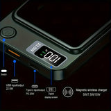 1pc, 10000mAh Mobile Power Bank, 22.5W / PD20W Super Fast Charging, Magnetic Wireless Power Bank, Suitable for Android /iPhone Devices USB, Type-c Portable Mobile Phone Power Bank, LED Power Display Screen