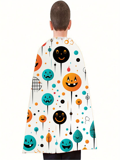 Kids' Halloween Superhero Cape - Storytelling Cloak for Boys & Girls, Perfect for Parties & Dress-Up, Polyester, Hand Washable (3-6 Years)