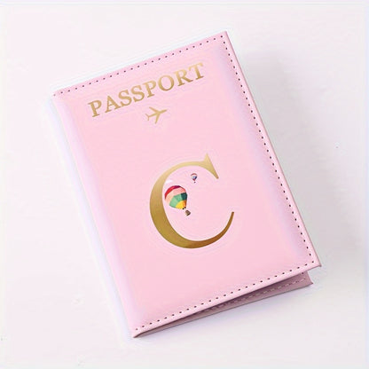 Creative Color Printing Letter Faux Leather Multi-Functional Passport Holder SIM Card ID Holder