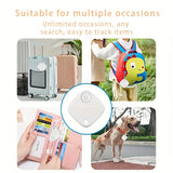 Minirastreador GPS versátil: localizador personal en tiempo real para mascotas, carteras y llaves | Batería con 1 año de duración | Compatible con Find My Key de Apple | Ideal para perros, gatos y más | Incluye batería de botón no recargable