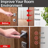 Tira de sellado de goma autoadhesiva para puertas de 3 metros - Aislamiento acústico y en forma de D para puertas y ventanas, se adapta a huecos de 0,25 a 0,63 cm (1/10 a 4/17"). Disponible en negro, blanco y marrón.