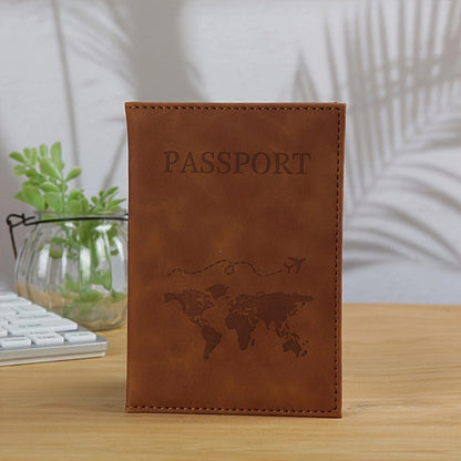 Minimalist Passport Protector, Document Holder, Men's Solid Colour Card Wallet