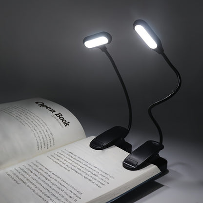 1pc Battery Powered Office Desk Light Led Desk Light, Adjustable Height Eye Protection Night Light, Clip, Rocker Arm Light, Suitable For Home, Office, And Study