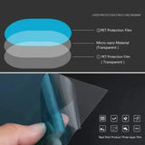 2x Película impermeable para espejo retrovisor de coche, película impermeable para ventana, pegatina antivaho y antideslumbrante, accesorios para coche 