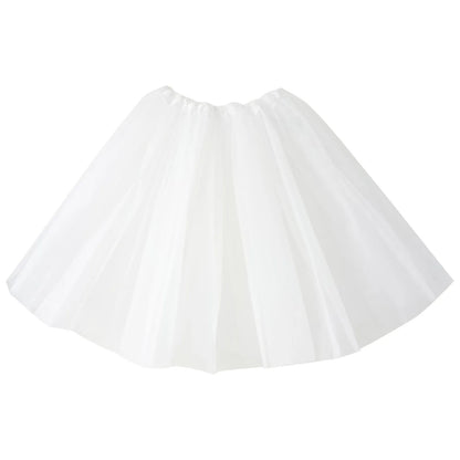 3 Layers Mesh Tulle Skirts for Women, Candy Color, Pleated, A Line Petticoat, Show Tutu, Performance 