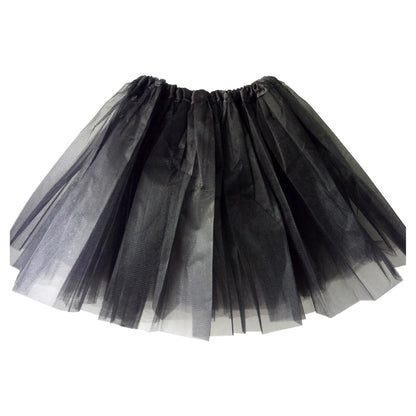 3 Layers Mesh Tulle Skirts for Women, Candy Color, Pleated, A Line Petticoat, Show Tutu, Performance 