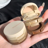 3 Warna Cute Nude Glitter Eyeshadow Palette Kosmetik Pelbagai Fungsi Pembayang Mata Sanduíche Tricolor Perolado Macaron Eyesha