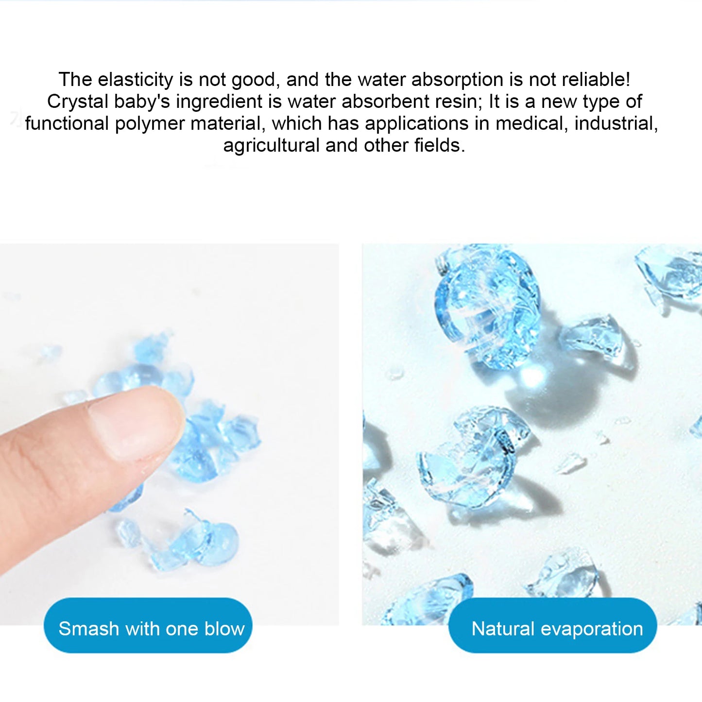 30,000 grânulos de gel de água geléia grânulos crescentes para crianças brinquedos sensoriais, splatter bola gun, plantas vaso enchimento e decoração de casa