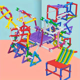 530pcs Early Education Children's Smart Stick Toys, Random Colors And Shapes, Birthday Gift, Holiday Gift