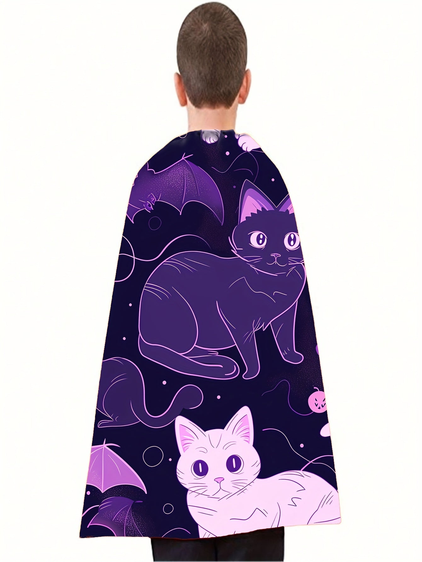 Kids' Halloween Superhero Cape - Storytelling Cloak for Boys & Girls, Perfect for Parties & Dress-Up, Polyester, Hand Washable (3-6 Years)