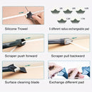 5 In 1 Silicone Scraper, Glue Remover Knife, Angle Beauty Sewing Spatula, Beauty Sewing Tool, Hand Tools, Silicone Caulking Tools, Sealant Finishing Tool, Grout Scraper, Reuse And Replace Great Tools For Kitchen Bathroom Wind