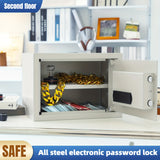 Large All-Steel Fireproof Burglar-Proof Safe with Combination Lock, Home Office Financial Cash Management Box, Jewelry Collection Safe, Wall-Mounted/Cabinet-Mounted, Electronic Password Lock, No Battery Included