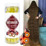 GZE Hair Batana Oil Capsules - Cold-Pressed and Unrefined Oil for Hair, Fortifies Weak and Dry Hair - Non-Greasy Formula Enriched with Antioxidant Vitamins - 20 Capsules