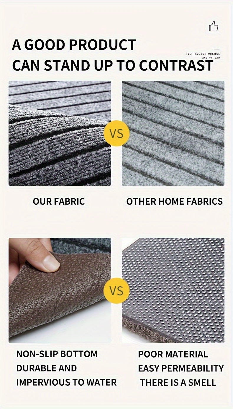 1 alfombra de cocina, antideslizante, resistente al aceite, impermeable, fácil de mantener, ideal para cocina, baño, entrada, balcón, decoración del hogar, regalo.