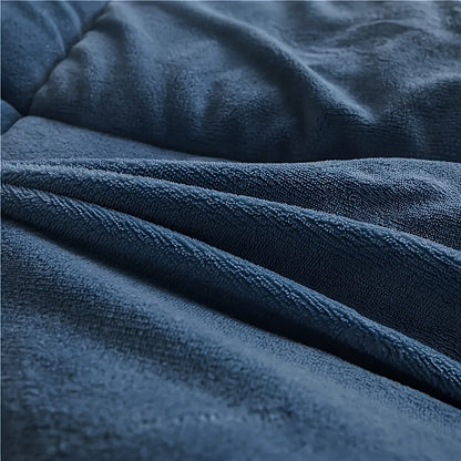 Reversible Plaid Comforter - Contemporary All-Season Quilted Duvet Insert with Box Stitch, Ultra Soft Milk Velvet Fabric, Medium Weight Polyester Fill, Machine Washable, Multipurpose - Available in 9 Sizes, Christmas Present