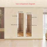 4pcs Set, 1mm Thick Square Acrylic Mirror Wall Decals - Shatterproof & Removable, Perfect for Bedroom, Living Room, Office, Kitchen, Bathroom, and Entryway Decor, Full-Length Dressing Mirror Stickers, 7.9x7.9 Inches