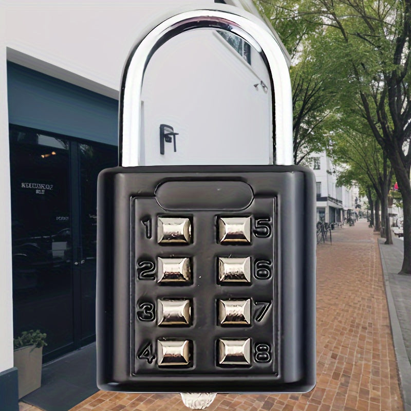 1pc Combination Password Rotary Padlock, Durable Alloy, Secure Number Code Lock For Suitcase, Luggage, Drawer, Bicycle, Travel, Cabinet Security