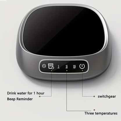 1pc New Smart Constant Temperature Touch Screen Heating Cup Mat Insulation Warm Cup Mat, 3-Speed Temperature Control, USB Powered Heating Pad for Drinks, Milk, Tea, Hot Chocolate, Ideal for Home and Office Use