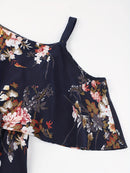 Plus Size Bohemian Off-Shoulder Boat Neck Dress - Floral Print Long Sleeveless Maxi Dress with Pockets, X-Line Silhouette for Women, Spring/Summer Casual Vacation & Beach Outfits, Beach Dresses, Summer Outfit, Durable Constru