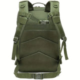 45L Tactical Backpack - Water-Resistant Oxford Fabric, Zip Closure, Ideal For Hiking, Trekking & Fishing
