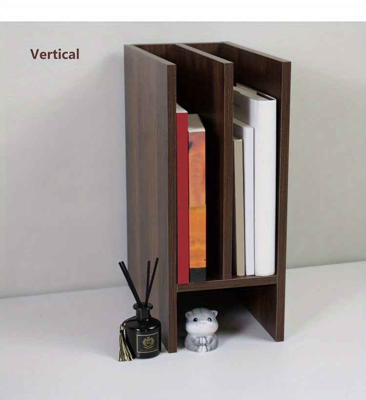 Square Wooden Fiberboard Desk Organizer - Sturdy Storage Rack for Office Supplies, Printer Stand, and Home Organization with Ample Space