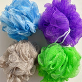 5 esponjas de lufa para ducha, exfoliantes suaves para hombres y mujeres, bolas de malla para baño, espuma abundante, accesorios de baño.
