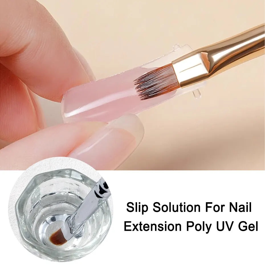 35ml Nail Liquid Slip Solution para Poly Nail Extensão Gel Quick UV Builder Acrílico Gel Polonês Desengordurante Cleanser