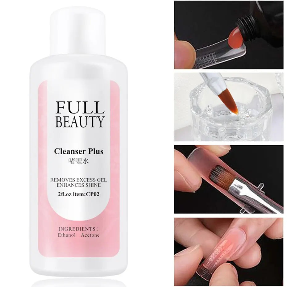 35ml Nail Liquid Slip Solution para Poly Nail Extensão Gel Quick UV Builder Acrílico Gel Polonês Desengordurante Cleanser